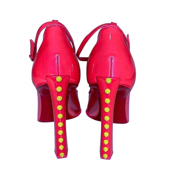 Christian Louboutin Debout Condorapik Pump Fluorescent Pink EU 36.5 US 6.5 Heels - Picture 8 of 11